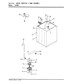 12 - Water Carrying (Rev. E-G) parts for Hoover Washer A1408 from AppliancePartsPros.com