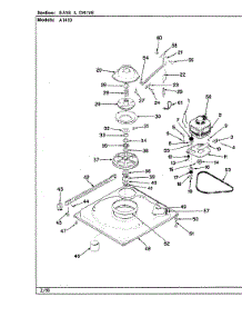 02 - Base & Drive (Rev. E) parts for Hoover Washer A1410 from AppliancePartsPros.com