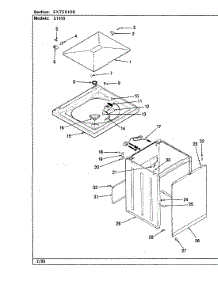 06 - Exterior (Rev. E) parts for Hoover Washer A1410 from AppliancePartsPros.com