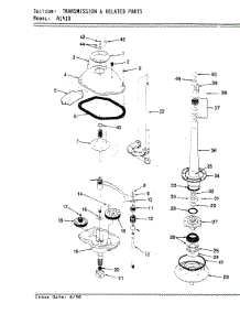 07 - Transmission (Orig. - Rev. D) parts for Hoover Washer A1410 from AppliancePartsPros.com