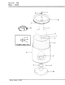 09 - Tub (Orig. - Rev. D) parts for Hoover Washer A1410 from AppliancePartsPros.com