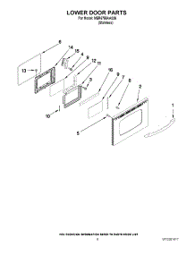 05 - Lower Door Parts parts for Maytag Range MER6755AAS26 from AppliancePartsPros.com