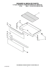 04 - Drawer & Broiler Parts parts for Maytag Range AER5830VAW0 from AppliancePartsPros.com