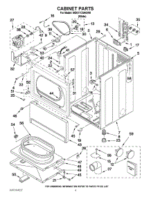 02 - Cabinet Parts parts for Maytag Dryer MDE17CSAGW0 from AppliancePartsPros.com