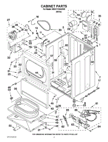 02 - Cabinet Parts parts for Maytag Dryer MDG17CSAGW0 from AppliancePartsPros.com