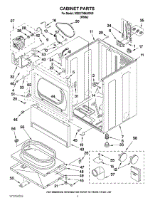 02 - Cabinet Parts parts for Maytag Dryer MDE17MNAGW0 from AppliancePartsPros.com