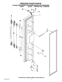 07 - Freezer Door Parts parts for Maytag Refrigerator MSD2542VEB00 from AppliancePartsPros.com