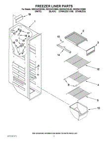 04 - Freezer Liner Parts parts for Maytag Refrigerator MSD2542VES00 from AppliancePartsPros.com