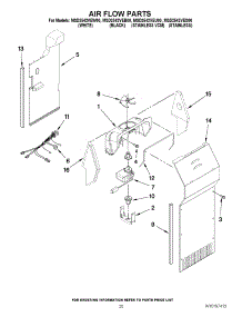 12 - Air Flow Parts parts for Maytag Refrigerator MSD2542VES00 from AppliancePartsPros.com