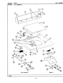 06 - Top parts for Maytag Washer A183 from AppliancePartsPros.com