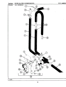 06 - Suds Saver Components parts for Maytag Washer A211S from AppliancePartsPros.com