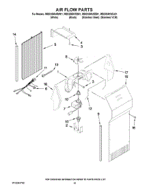 09 - Air Flow Parts parts for Maytag Refrigerator MSD2550VES01 from AppliancePartsPros.com