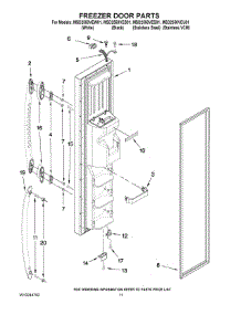 07 - Freezer Door Parts parts for Maytag Refrigerator MSD2550VEU01 from AppliancePartsPros.com