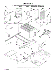 11 - Unit Parts parts for Maytag Refrigerator MSD2550VEU01 from AppliancePartsPros.com
