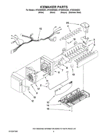 05 - Icemaker Parts parts for Maytag Refrigerator AFI2538AEW3 from AppliancePartsPros.com