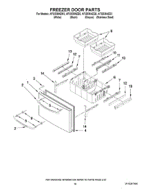 09 - Freezer Door Parts parts for Maytag Refrigerator AFI2538AEQ3 from AppliancePartsPros.com