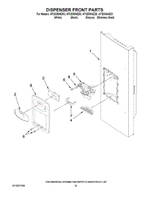 08 - Dispenser Front Parts parts for Maytag Refrigerator AFI2538AES3 from AppliancePartsPros.com
