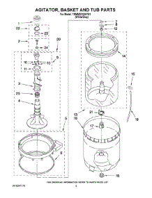 03 - Agitator, Basket And Tub Parts parts for Maytag Washer 7MMMS0100VW1 from AppliancePartsPros.com