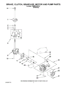 04 - Brake, Clutch, Gearcase, Motor And Pump Parts parts for Maytag Washer 7MMMS0100VW1 from AppliancePartsPros.com