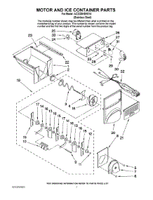 05 - Motor And Ice Container Parts parts for Maytag Refrigerator AC2228HEKS14 from AppliancePartsPros.com