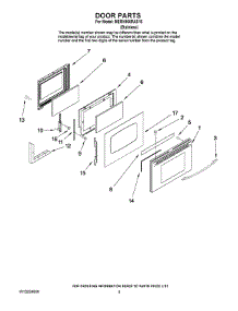 04 - Door Parts parts for Maytag Range MERH865RAS16 from AppliancePartsPros.com