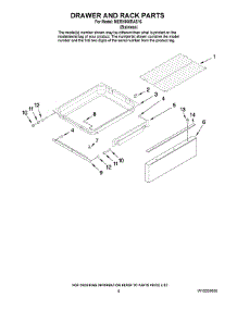 05 - Drawer And Rack Parts parts for Maytag Range MERH865RAS16 from AppliancePartsPros.com