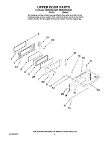 04 - Upper Door Parts parts for Maytag Range MER6755AAQ25 from AppliancePartsPros.com