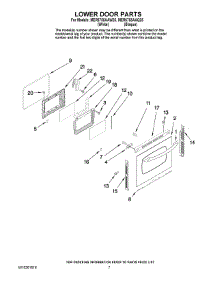 05 - Lower Door Parts parts for Maytag Range MER6755AAQ25 from AppliancePartsPros.com
