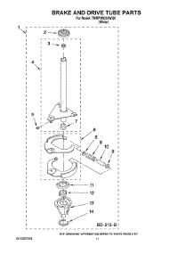 07 - Brake And Drive Tube Parts parts for Maytag Washer 7MMPM0320WQ0 from AppliancePartsPros.com