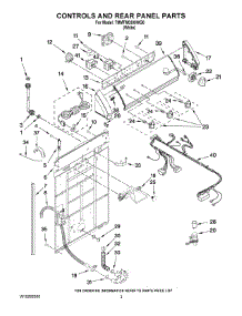 02 - Controls And Rear Panel Parts parts for Maytag Washer 7MMTM0300WQ0 from AppliancePartsPros.com