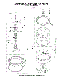 03 - Agitator, Basket And Tub Parts parts for Maytag Washer 7MMTM0300WQ0 from AppliancePartsPros.com