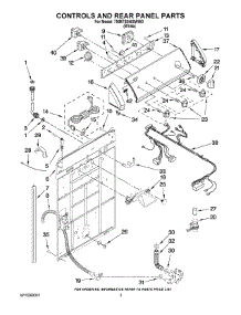 02 - Controls And Rear Panel Parts parts for Maytag Washer 7MMTS0500WW0 from AppliancePartsPros.com