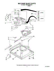 05 - Machine Base Parts parts for Maytag Washer 7MMTS0500WW0 from AppliancePartsPros.com