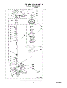 08 - Gearcase Parts parts for Maytag Washer 7MMTS0500WW0 from AppliancePartsPros.com