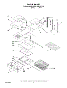 06 - Shelf Parts parts for Maytag Refrigerator ABB2221FEW2 from AppliancePartsPros.com
