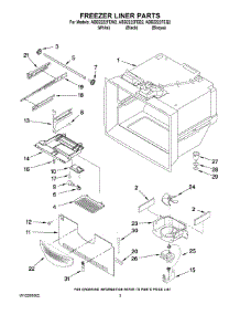 02 - Freezer Liner Parts parts for Maytag Refrigerator ABB2222FEQ2 from AppliancePartsPros.com
