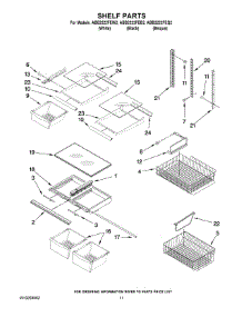 07 - Shelf Parts parts for Maytag Refrigerator ABB2222FEQ2 from AppliancePartsPros.com