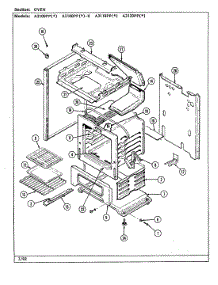 03 - Oven parts for Admiral Range A3100PPW-K from AppliancePartsPros.com