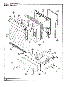 03 - Door / Drawer (A3120sr) parts for Admiral Range A3110PRA from AppliancePartsPros.com