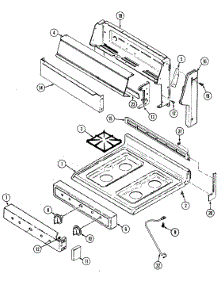 04 - Top Assy. / Control Panel parts for Admiral Range A3110PRALT from AppliancePartsPros.com