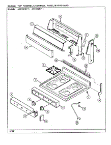 05 - Top Assembly parts for Admiral Range A3110PRW from AppliancePartsPros.com