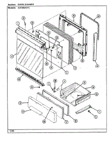02 - Door\Drawer (A3120spx) parts for Admiral Range A3120SPW from AppliancePartsPros.com