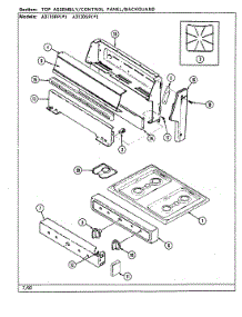 04 - Top Assy. / Control Panel parts for Admiral Range A3120SPW from AppliancePartsPros.com