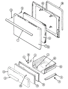 03 - Door\Drawer parts for Admiral Range A3120SRALT from AppliancePartsPros.com