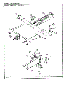 02 - Control System parts for Admiral Range A3120SRW from AppliancePartsPros.com