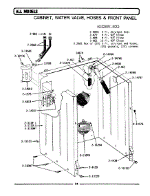02 - Cabinet, Water Valve, Hoses & Frnt Panel parts for Maytag Washer A312S from AppliancePartsPros.com