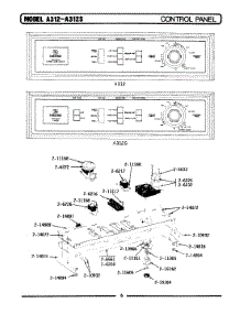 04 - Control Panel parts for Maytag Washer A312S from AppliancePartsPros.com