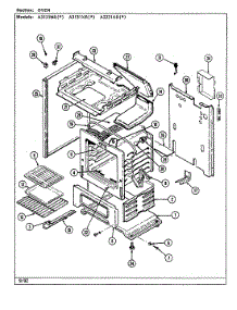 04 - Oven parts for Admiral Range A3131XRW from AppliancePartsPros.com