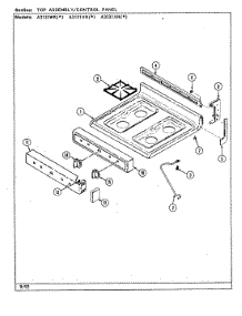 05 - Top Assy. / Control Panel parts for Admiral Range A3131XRW from AppliancePartsPros.com