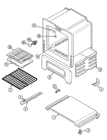 05 - Oven / Base parts for Admiral Range A3137XUWLT from AppliancePartsPros.com
